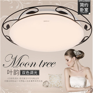 歐普照明led吸頂燈具圓形溫馨臥室房間餐廳書(shū)房 現(xiàn)代簡(jiǎn)約浪漫WS