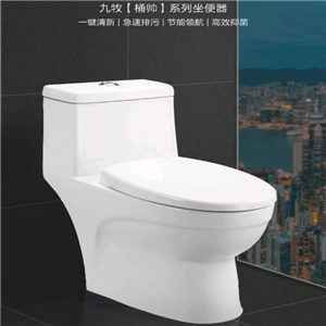 JOMOO九牧 靜音抽水馬桶噴射虹吸式節(jié)水坐便器 1166